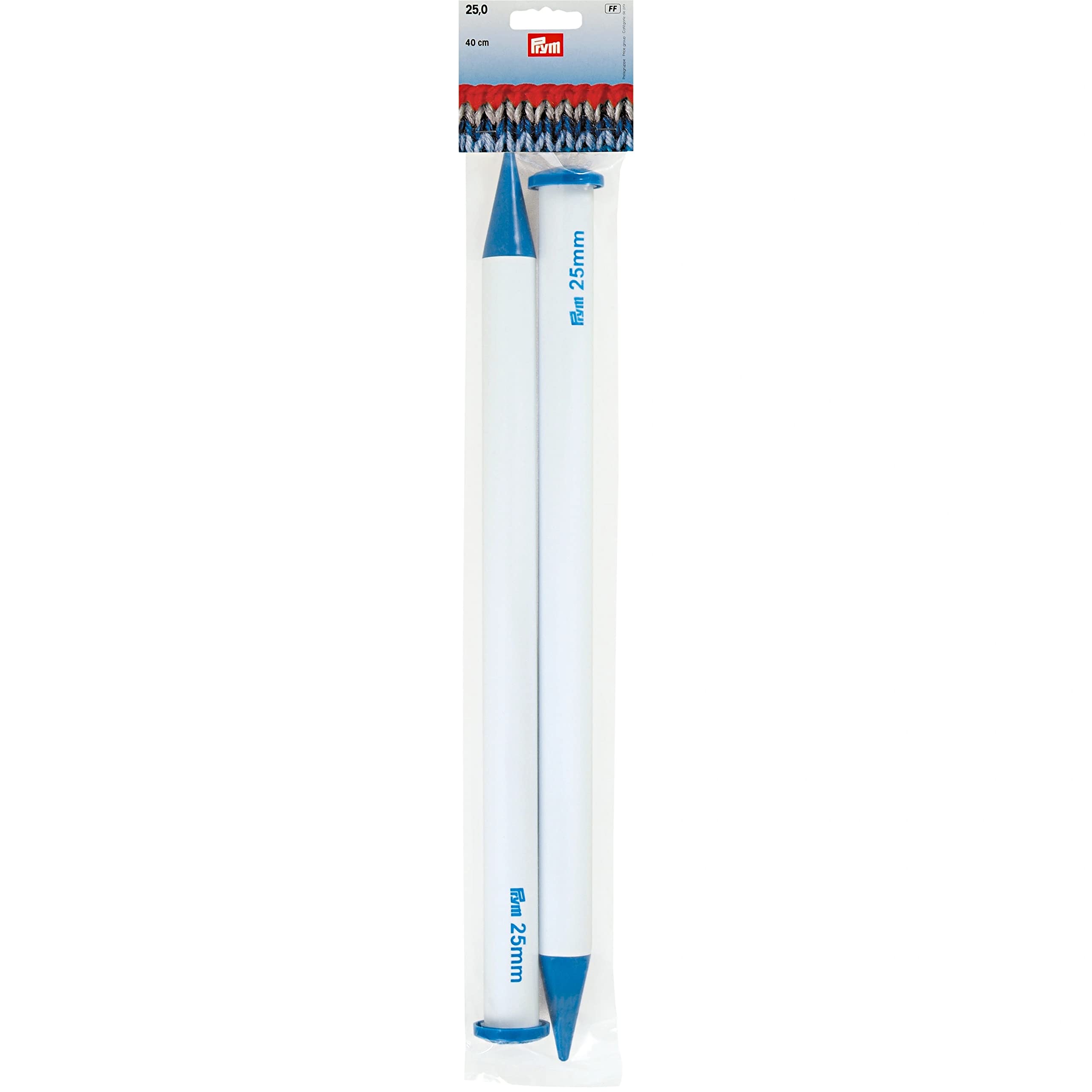 Prym - Prym Plastic (40cm, 25.00mm) Single-Pointed Needles - 2 Needles