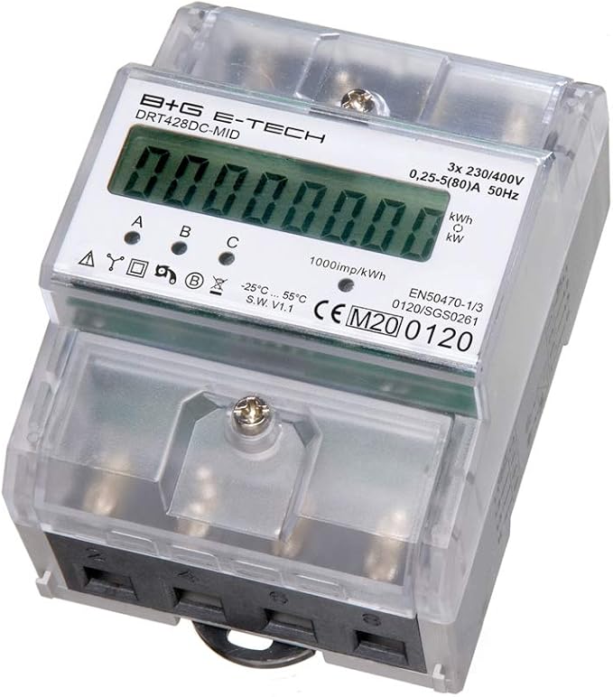 B G E De Tech DRT428DC Mid Compteur Num rique Compteur D nergie b-g-e-de-tech-drt428dc-mid-compteur-num-rique-compteur-d-nergie