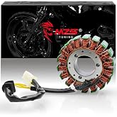 MZS Electric Stator Coil 31401-35F10 for GSXR 600 750 01-03, GSXR1000 01-04 | fits GSXR600 GSXR750 GSX-R600 GSX-R750 GSXR 1000, 18 Coils 3 Wires Generator Magneto Stator, Real Copper Windings