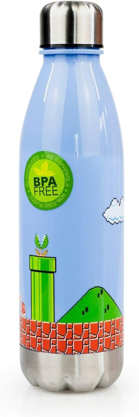 Super Mario Bros. Water Bottle, Blue, 503 ml