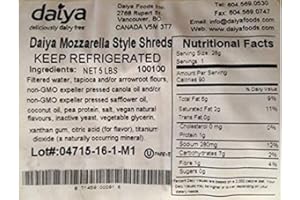 Daiya Mozzarella Style Shreds, 5 lb