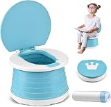 VISATOR Portable Foldable Potty 2-in-1 Travel Potty for Toddlers