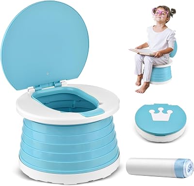 VISATOR Portable Foldable Potty 2-in-1 Travel Potty for Toddlers