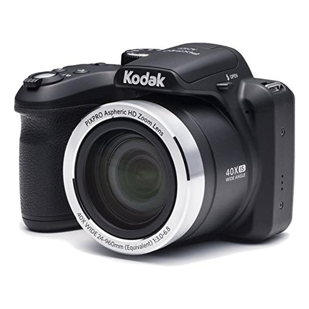 Kodak AZ401BK Digital Camera with 40X Zoom, O.I.S, Flash, 3″ LCD (Black