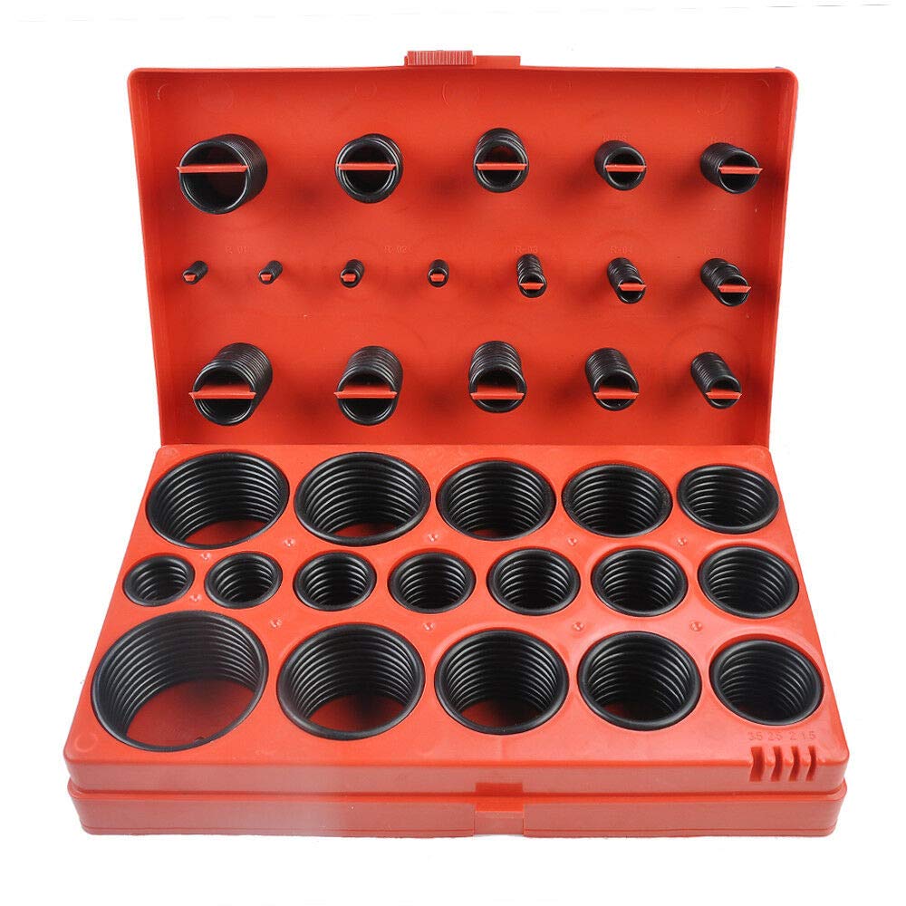 Gasea 407pcs 32 Imperial Sizes Rubber O Ring Sealing Gasket Washer Assortment Kit for Professional Plumbing, Automotive, Mechanic, Repairs, Air or Gas Connections