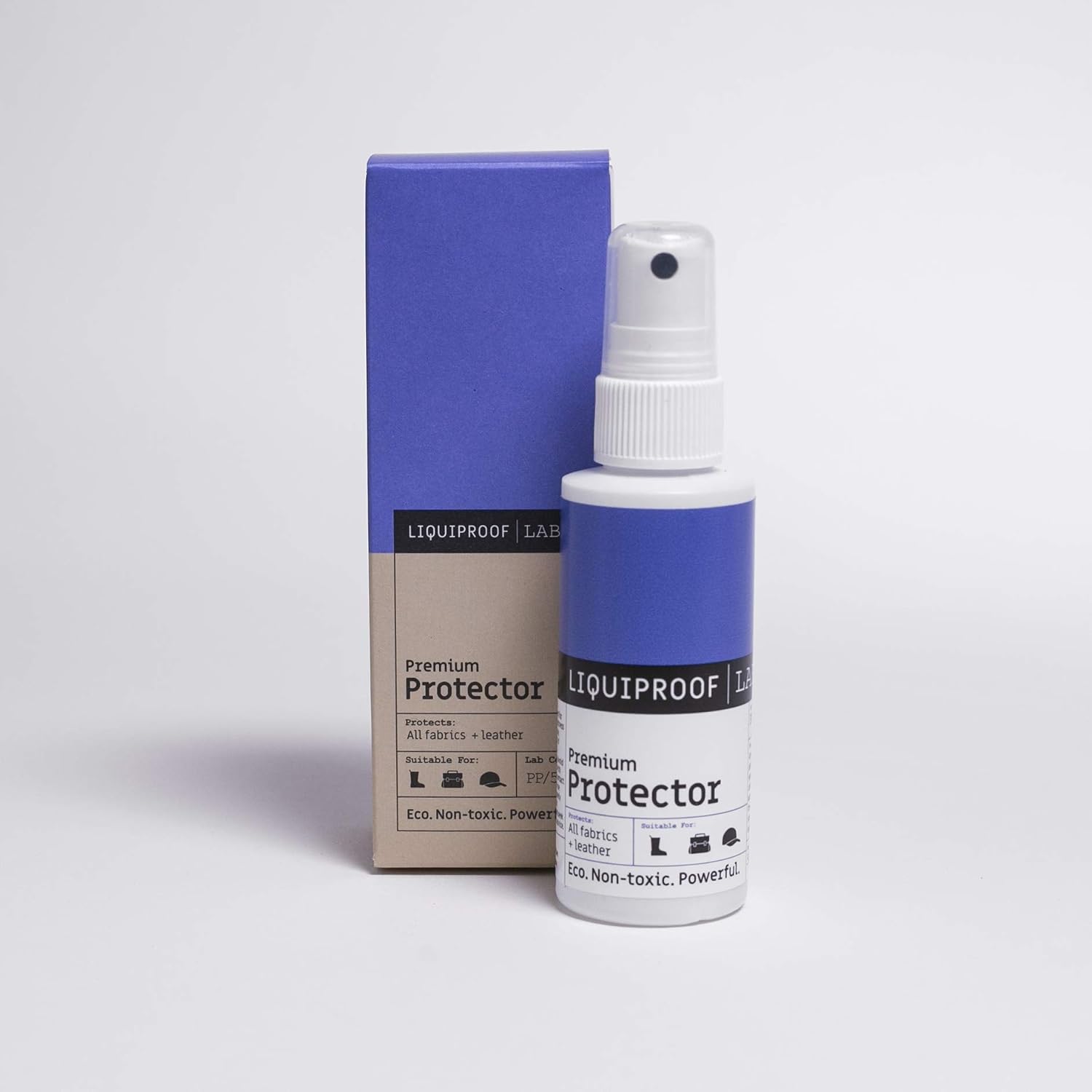 Liquiproof LABS Premium Protector Spray 50ml - long lasting waterproof and stain protection for leather, suede, nubuck, sheepskin and fabrics. For use on shoes, handbags, trainers, boots, clothes etc - Image 3