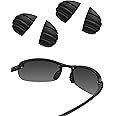 Bwake 2 Pairs Replacement Nose Pieces Pads for Maui Jim Makaha/Sandy Beach/Ho'okipa/Kanaha/Turtle Bay/Banyans/Hapuna Sunglasses - Black