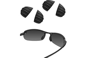 Bwake 2 Pairs Replacement Nose Pieces Pads for Maui Jim Makaha/Sandy Beach/Ho'okipa/Kanaha/Turtle Bay/Banyans/Hapuna Sunglasses - Black