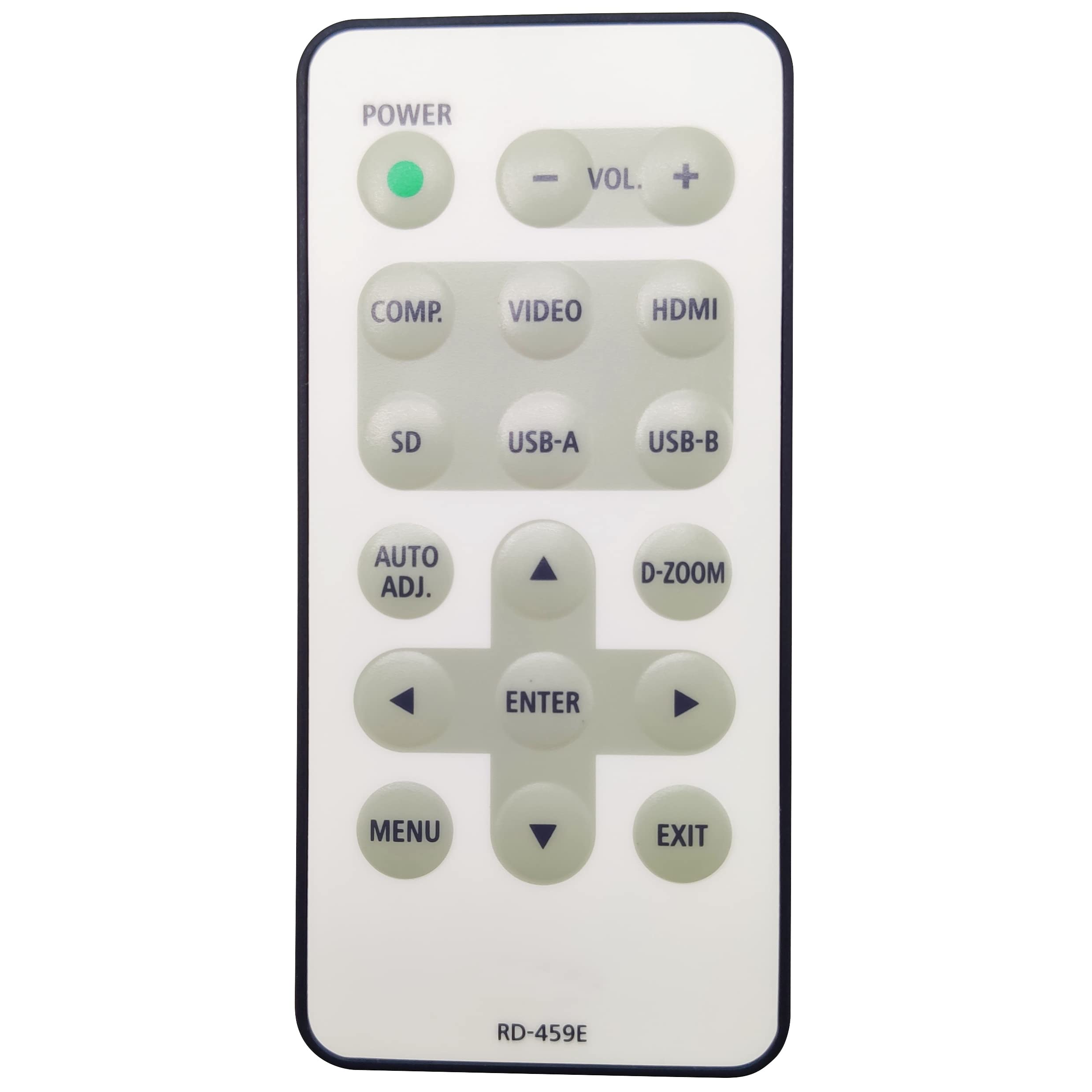 Leankle Remote Controller RD-459E for NEC Projectors NP-L50W, NP-L51W, NP-L102W