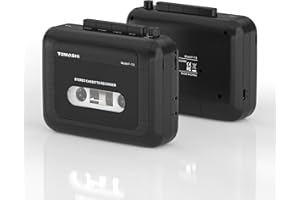 TOMASHI Portable Stereo Cassette Player Tape Recorder Walkman with Microphone,Headphone Jack-, Cassette Player 4.77 x 3.62 x 1.49inch,