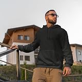 Gift Hub Black Hoodies Unisex XL 2 Pack Cotton Sweatshirt Workwear UK view 9