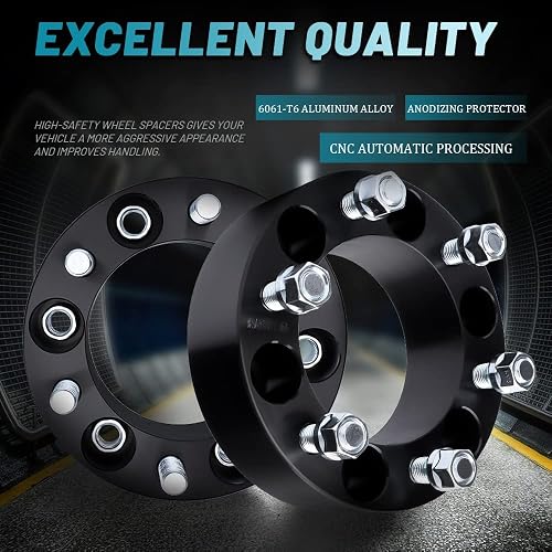 IRONTEK 6x139.7mm Wheel Spacers Adapters (2in, M14x1.5 Studs