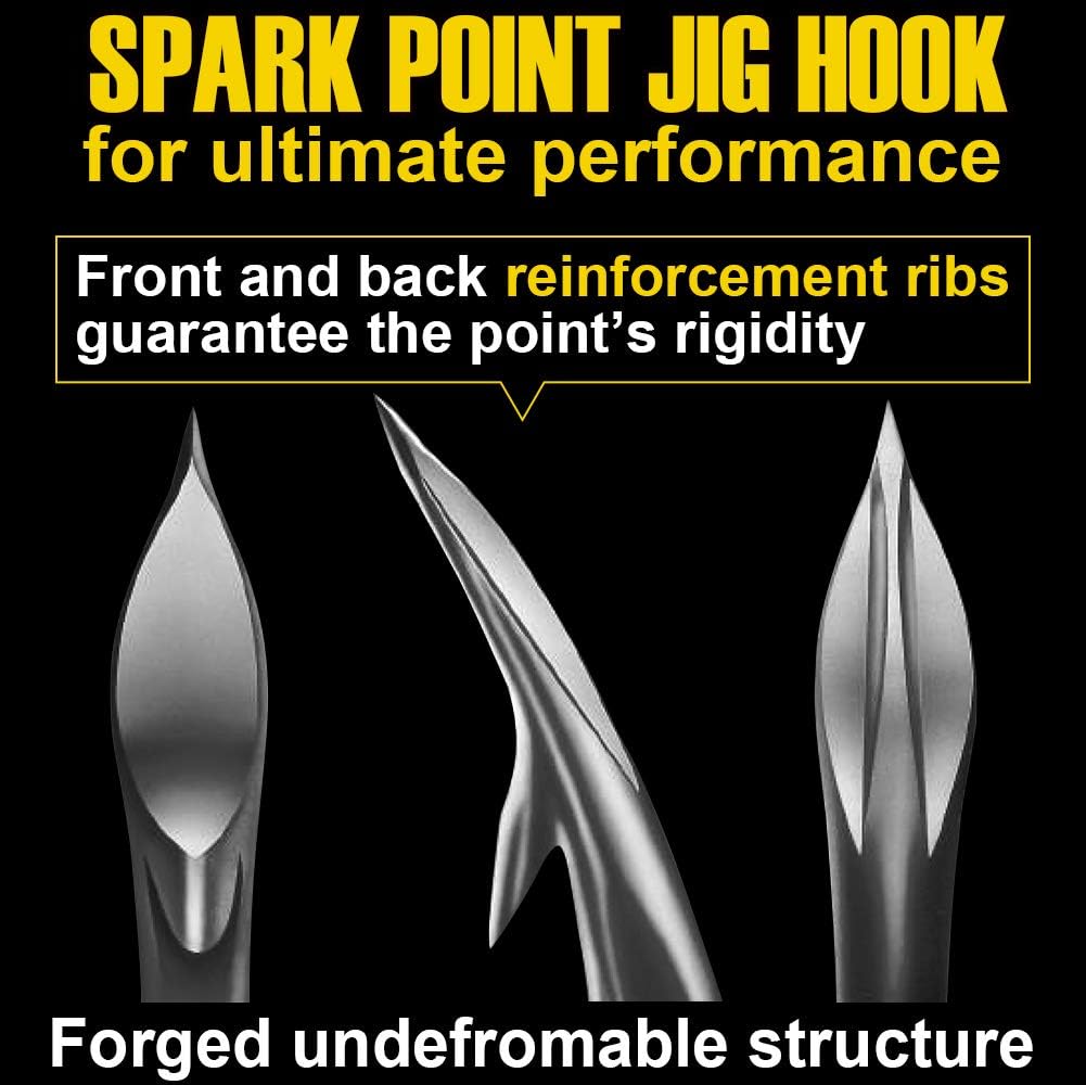 Round-Jig-Heads-for-Fishing-Painted-Jigheads-Walleye-Bass Crappie Fishing Jig Hooks 3/8 oz 1/4 oz 3/16 oz 1/8 oz 1/16 oz Assortment 25-50 Pack (1/32oz -(0.9g)- 50 Pack) : Sports & Outdoors