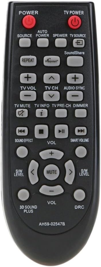 Replacement for Samsung HW-F450 HWF450 Soundbar Remote Control