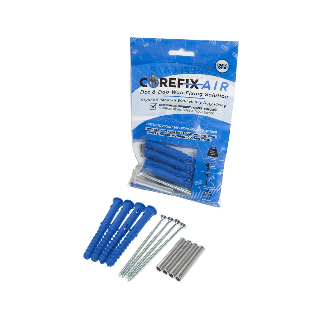 Corefix AIR Heavy Duty TV Bracket / Wall Mount Plasterboard Fixing