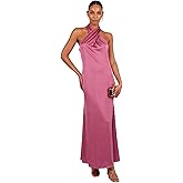 Petal & Pup Womens Mila Halterneck Maxi Dress