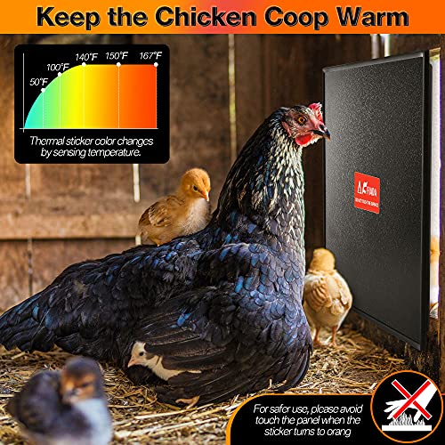 Fiada Chicken Coop Heaters, 100/200W Adjustable Wattage UL Tested