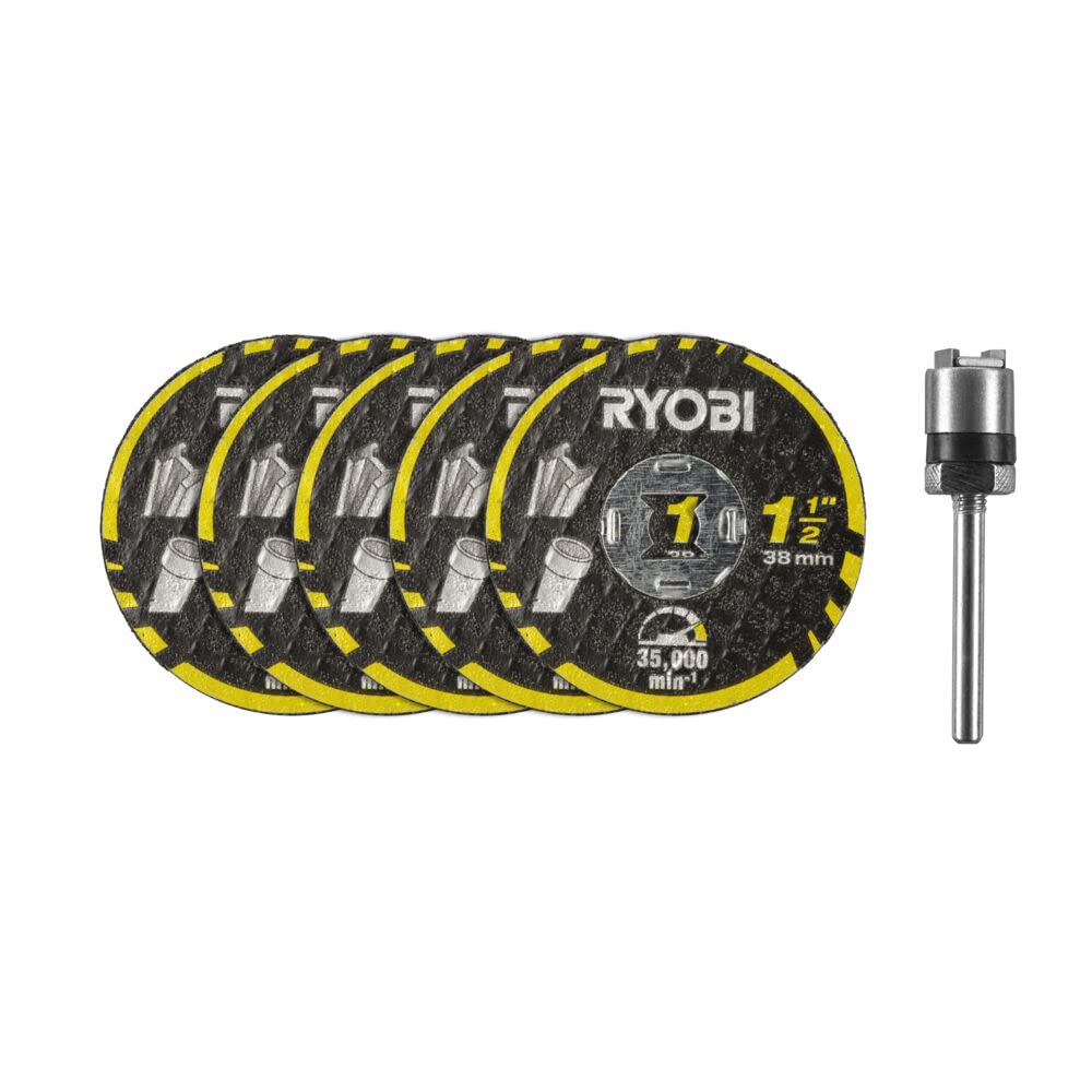 Ryobi RAR301-6 38 mm Twist Lock Cut-Off Disc Kit (6 Piece)