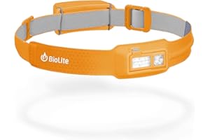 BioLite HeadLamp 330 Lumen No-Bounce Rechargeable Head Light, Sunrise Yellow