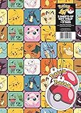 Pokemon 2 sheets Of Gift Wrap And 2 Gift Tags