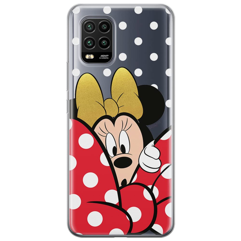 ERT GROUP mobile phone case for Xiaomi MI 10 LITE original and officially Licensed Disney pattern Minnie 015 optimally adapted to the shape of the mobile phone, partially transparent