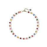 Joya Love Colorful Gemstone Beaded Necklaces For