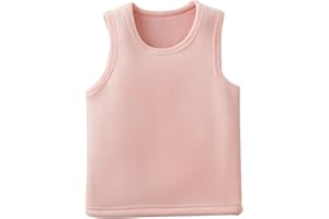 Toddler Kids Solid Warmth Padded Vest Undershirts Boys Girls Cotton Soft Comfy Fleece Tops Daily Home Wear 4t Shirt