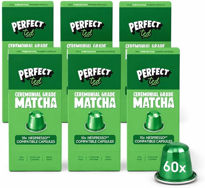 PerfectTed Capsule di Matcha Originale (60 Capsule)