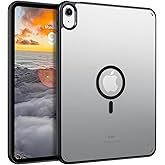 YINLAI Case for iPad (A16) 11th Generation 11 Inch (2025), iPad 10th Generation 10.9 Inch (2022) Magnetic [Compatible with Magsafe] Slim Translucent Matte Men Shockproof Protective Back Cover, Black