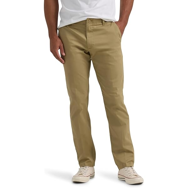 Savane Men's Flat Front Stretch Ultimate Performance Chino Pants
