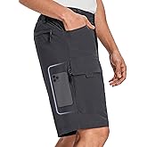 Moosehill Mens Cargo Hiking Shorts Lightweight Water Resistant for Casual Golf Work Tactical Fishing with 6 Pockets