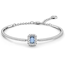 Una バングル オクタゴンカット ブルー SWAROVSKI ブレスレット 「公式」「スワロフスキー」Una