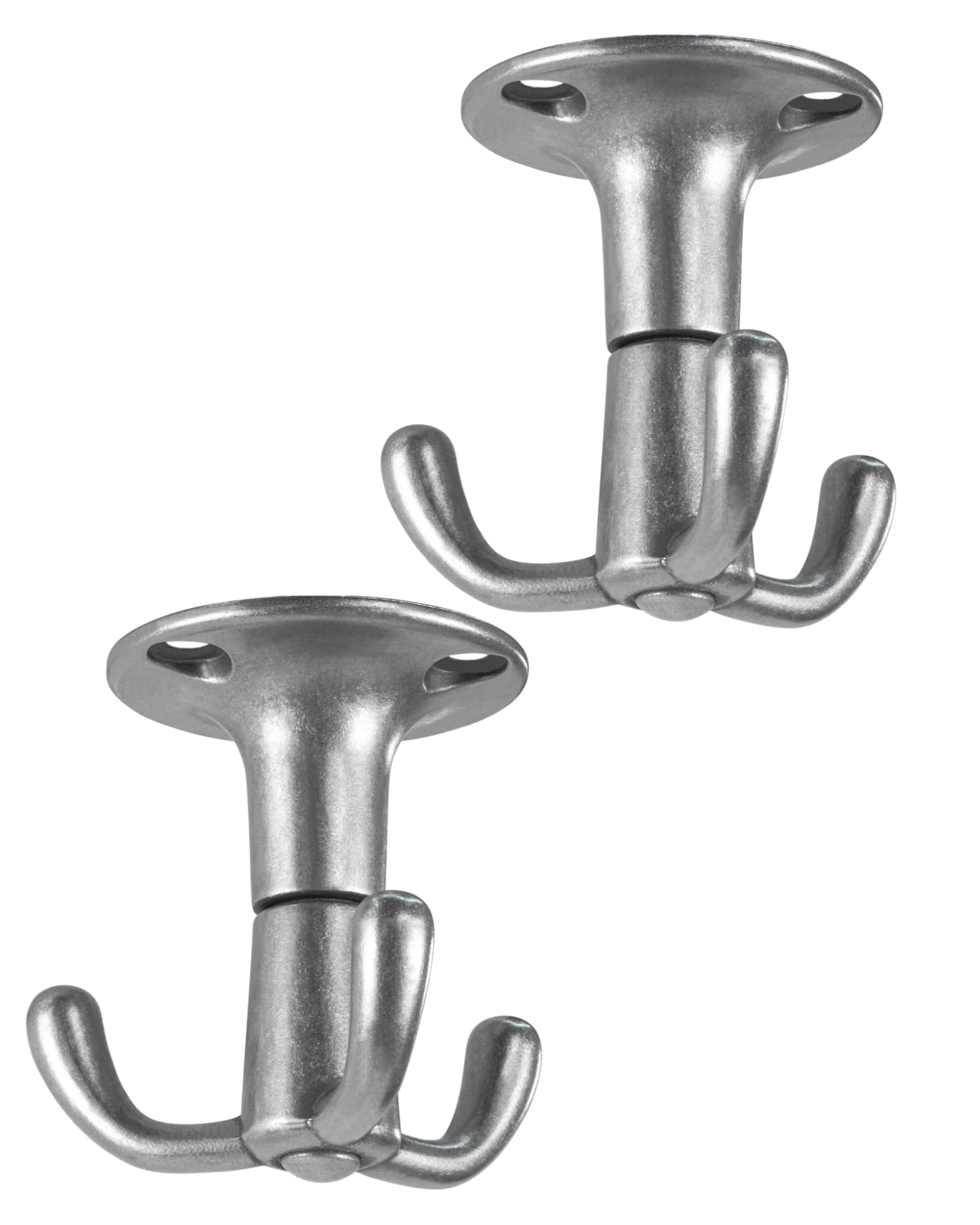 Gedotec Coat Hooks Triple for Wardrobe - Pegasi | Swivel Hooks Kitchen & Wardrobe | Polished Chrome | Aluminum โ image 1