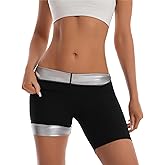 Dokelovy Women's Sauna Shorts High Waist Corset Sweat Enhancing Thermo Shorts for Weight Loss Workout Gym Fitness Shapewear