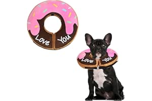 LEO IRIS Dog Donut Collar - Soft Dog Cones for Large Medium Small Dogs, Inflatable Dog Cone Alternative After Surgery Pet Recovery E Collars Cones for Dogs and Cats(Donut-M)