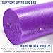 Yes4All Premium Soft-Density Round PE Foam Roller for Pilates, Yoga, Stretching, Balance & Core Exercises - 24 inch Purple