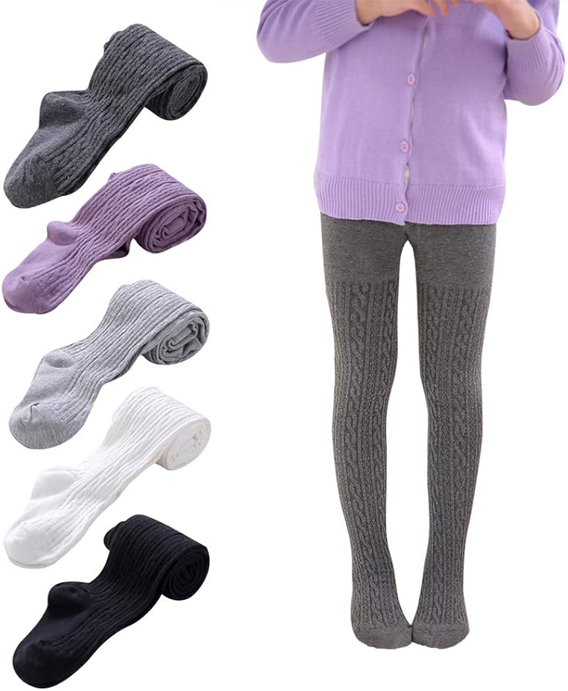 baby girl tights with printed shoes