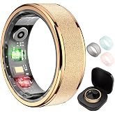 COLMI R10 Smart Ring, Sleep Health &amp; Skin Temperature &amp; 5ATM(Rose Gold, 8) | Smart Health Ring for Women, Protective Case, No Subscription Fee, Heart Rate Monitoring, Fitness Tracker.