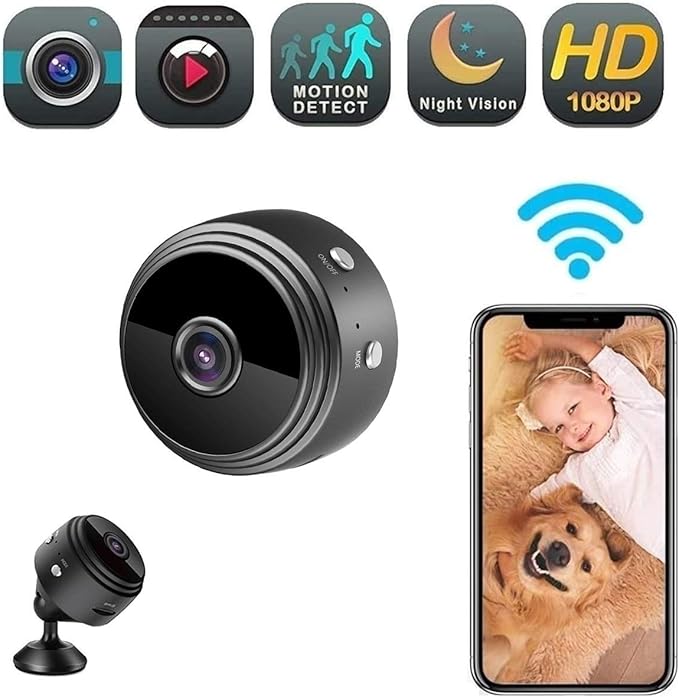 Wireless Spy Camera, Mini Hidden Camera WiFi 1080P HD Amazon.co.uk