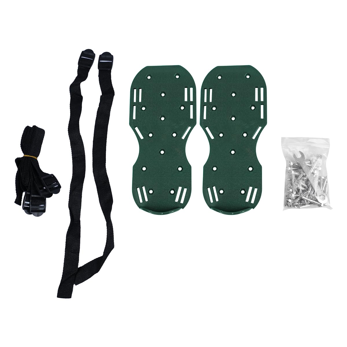 VOANZO Lawn Scarifier Shoes ，Lawn Aerator Shoes Grass Spike Shoes For Lawn Aeration, Soil Aeration Shoes Grass Aerating Spike Sandals With Heavy Duty Buckle