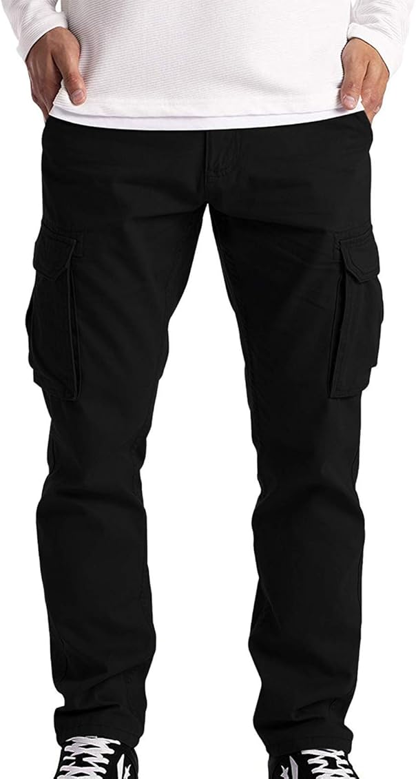 black combat trousers men