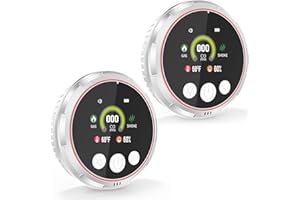 BOLTBLAZE 2 Pack 5-in-1 Carbon Monoxide Detectors &Smoke &Natural Gas Leak Detector, Portable Carbon Monoxide Detectors Plug in & Battery Backup - Hotel and Travel Safety, RV, Home