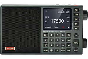 CHOYONG LC90 Mini Internet Radio | Wi-Fi/4G | FM/LW/MW/SW | BT 5.2 | 2500mAh Rechargeable Battery Power | Support TF Card & Earphone | Up to 40K Stations