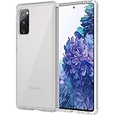 XNXA for Samsung Galaxy S20 FE Case Clear, Anti-Yellowing 6.5 Inches Slim Fit Heavy Duty Protection Wireless Charging Lightweight TPU and PC Shockproof Anti-Slip Transparent Protective Phone Cover