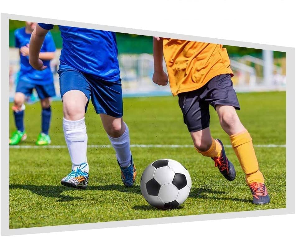 ciciglow 4K HD projection screen, portable projector screen outdoor, foldable projection film screen, 16: 9, polyester fabric, for outdoor and indoor use, home cinema, 60-120 inch(100 inches)