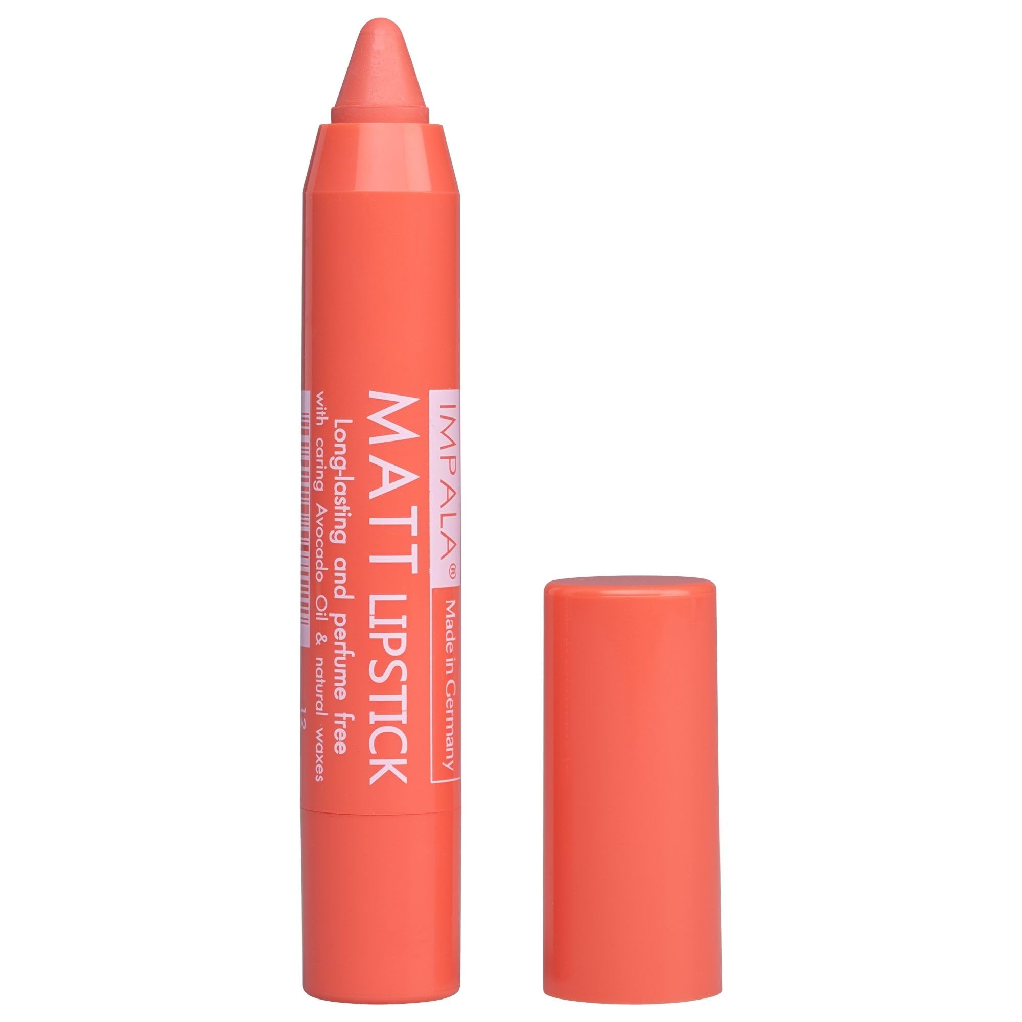 Impala - Automatic Rotating Matt Lipstick Baby Pink Colour No. 12 | Long Lasting Matte Lipstick | Moisturizing Lipstick with Creamy Texture and Balm Effect | Lipstick with a Balm Effect