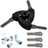Quintillus H01 Weed Eater Blades for Gas Powered Weed Eater String Trimmer Head 3-Blade Universal Trimmer Head Attachment for Weedeater Grass Head for Weed Wacker Blade Replacement for Weed Warrior