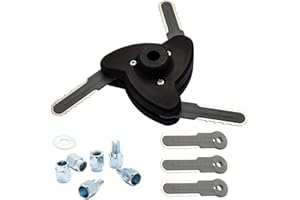 Quintillus H01 Weed Eater Blades for Gas Powered Weed Eater String Trimmer Head 3-Blade Universal Trimmer Head Attachment for Weedeater Grass Head for Weed Wacker Blade Replacement for Weed Warrior