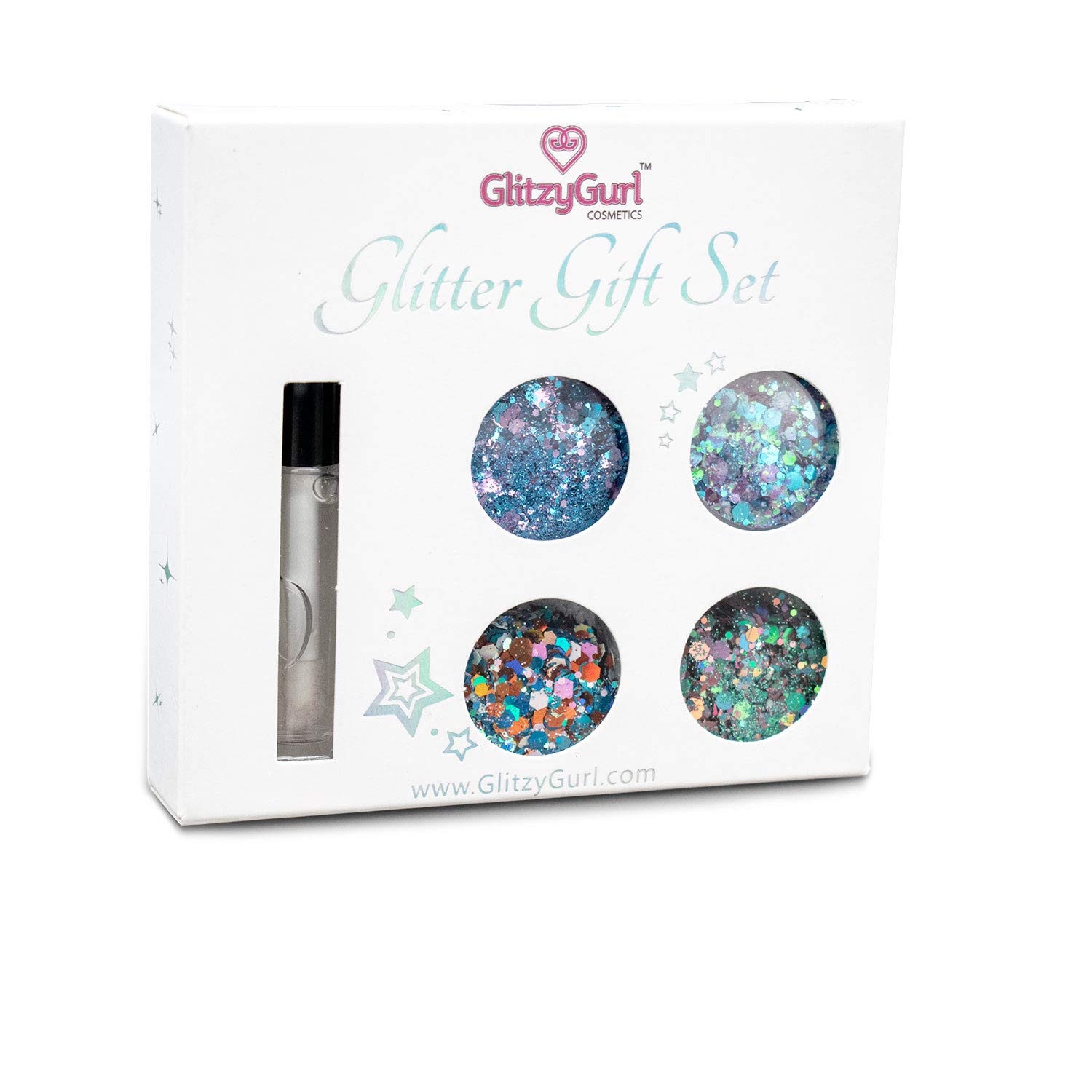 Holographic Glitter Gift Set Unicorn Mermaid Iridescent Chunky Glitter (Mystical Mermaid)