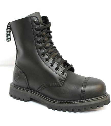 Amazon.com | Grinders Herald Unisex Black Leather Ranger Military